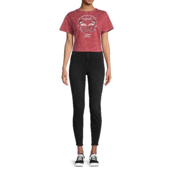 Womens Juniors Super High Rise Curvy Slim Jeans Pants Size 11 - Picture 2 of 5